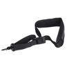 Saxophone PU Leather Neck Strap with Thick Soft Padded Adjustable Buckle Black Hook for Baritone Alto Tenor Soprano Sax