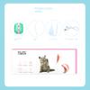 Интерактивные электрические игрушки для кошек с USB-подключением, игрушки-мячи для кошек, автоматические катящиеся умные игрушки для домашних животных, дрессировка кошек, самоходные игрушки для котят