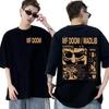 Rapper Mf Doom Graphic T Shirt Madvillainy Metal Music Album T-shirt Men Women Punk Vintage Oversized Cotton Tshirt Streetwear