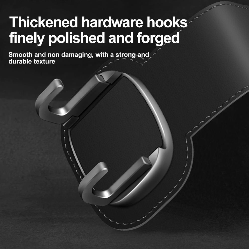 Универсальные складные автомобильные крючки Мягкая кожа Крючок на спинку сиденья автомобиля 20 кг Большая грузоподъемность Сплавной крючок Крючки для подвешивания в салоне автомобиля