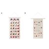 Fabric Christmas Advent Calendar with Multiple Pockets Easy To Hang 24 Days Countdown Advent Calendar Hanging Storage Bag