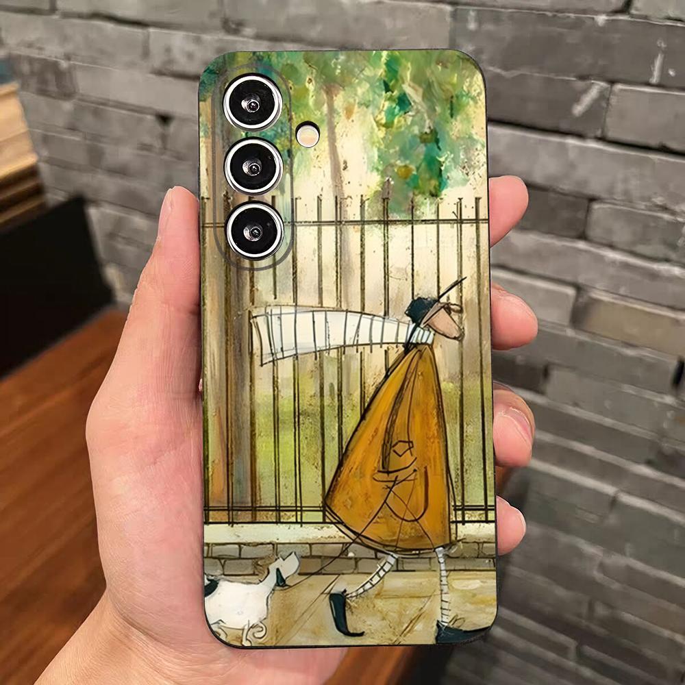 Чехол для телефона Sam Toft Art Абстрактный пейзаж для Samsung S26 S25 Edge S24 S23 S22 S21 S20 Ultra Plus Fe Galaxy Силиконовый чехол