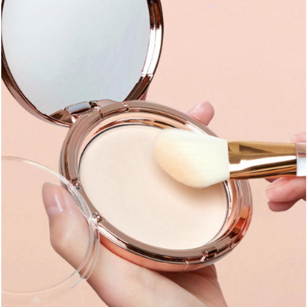 Makeup Helper Art Pact Original Professional Finish Rose Glitter Pact Powder 25 г, нет. 23 Натуральный бежевый, 1 шт.