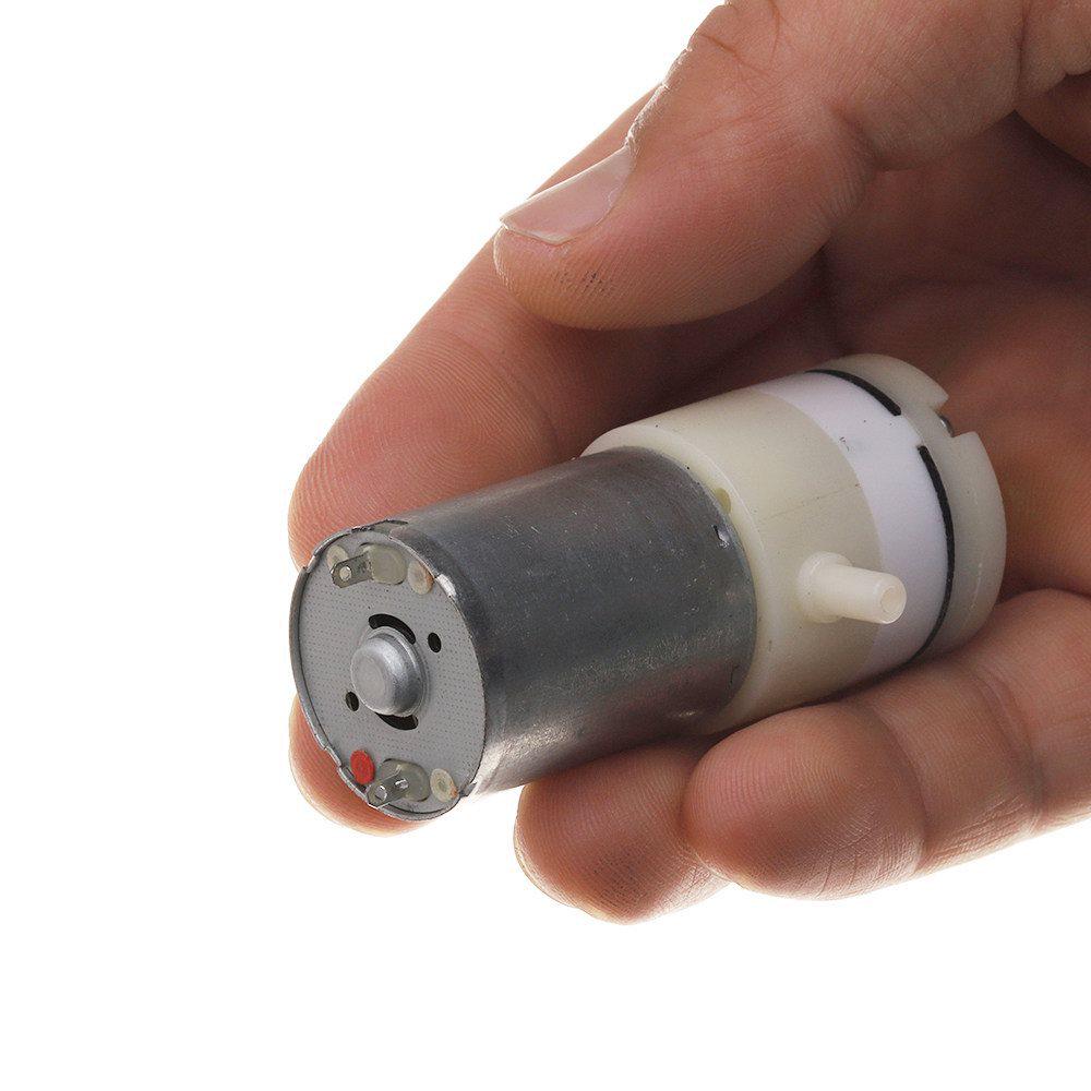 370 DC Воздушный насос: Мини-вакуумный насос, двухпоршневой, DC6V-12V, Максимальное положительное давление 120 кПа, Максимальное отрицательное давление -65 кПа