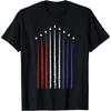 US American Flag with Fighter Jets for 4th of July T-Shirt