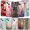 Чехол для телефона Cover для iPhone 17 Pro Max 16 15 14 13 12 11 Pro Max Plus 17AIR Ударопрочный Мягкий ТПУ Корпус Мультяшный Цветок Fundas Сумки