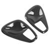 Interior Door Handle Bowl Cover Trim Carbon Fiber Style Replacement for Smart Fortwo W451 Facelift