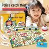 Пазл «Полицейский и вор»: Интерактивная настольная игра для концентрации детей и вовлечения родителей