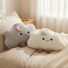 White Blue Pink Stuffed Simulation Pillow Fluffy Soft Sofa Cushion Creative Cloud Plush Toy  Sofa