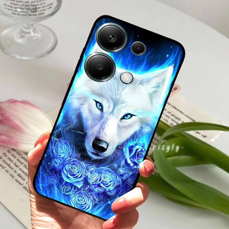 Для Xiaomi Poco M6 Pro 4G Чехол PocoM6 Pro Ударопрочный Мягкий ТПУ Силиконовый Чехол для Телефона Для Poco M6 Pro 4G Funda Capa Мультяшный Корпус