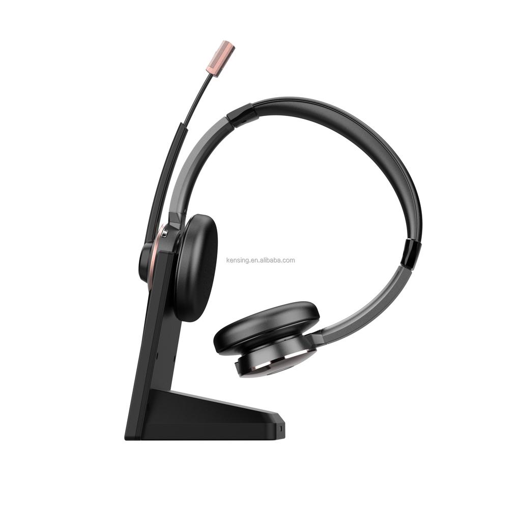BT-786 V5.0 Офисная беспроводная гарнитура на оголовье Стерео дизайн USB-донгл Зарядная база для гарнитур телефонных станций Call-центра