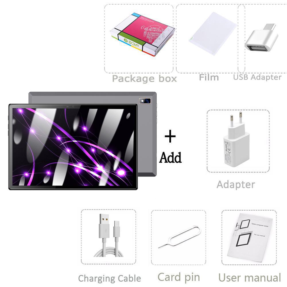 Планшет BDF P30 10,1 дюйма, 8 ГБ + 256 ГБ, Android12, планшетный ПК, компьютер