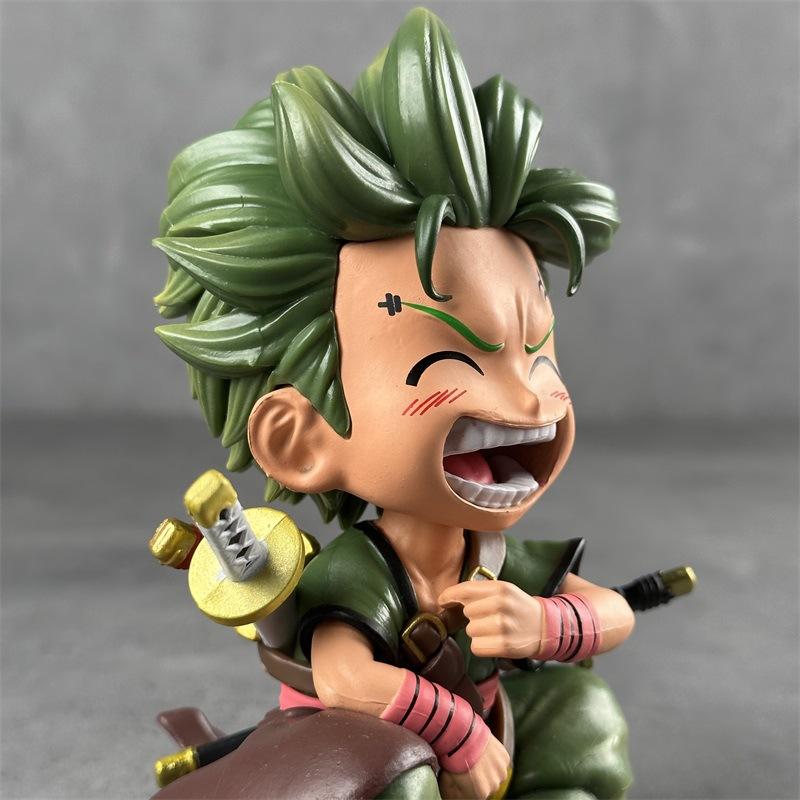 One Piece Chibi Luffy / Zoro Cute Anime Figure Collectible Gift