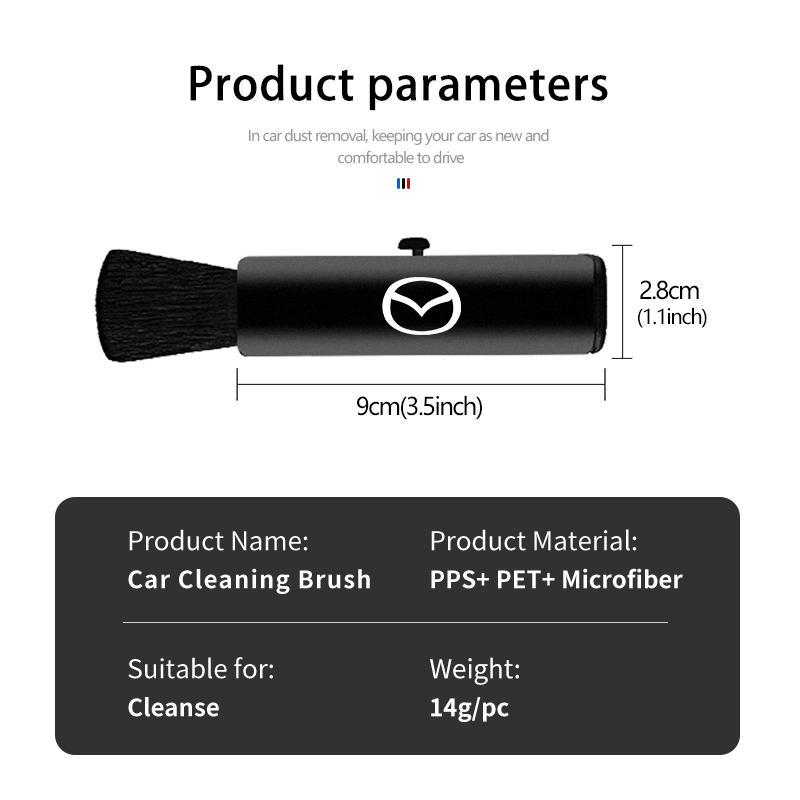 Car Interior Cleaning Car Vent Cleaning Soft Brush Air Conditioner Detail Brushes For Mazda Axela Speed 6 CX3 CX4 CX5 CX7 CX8 g1