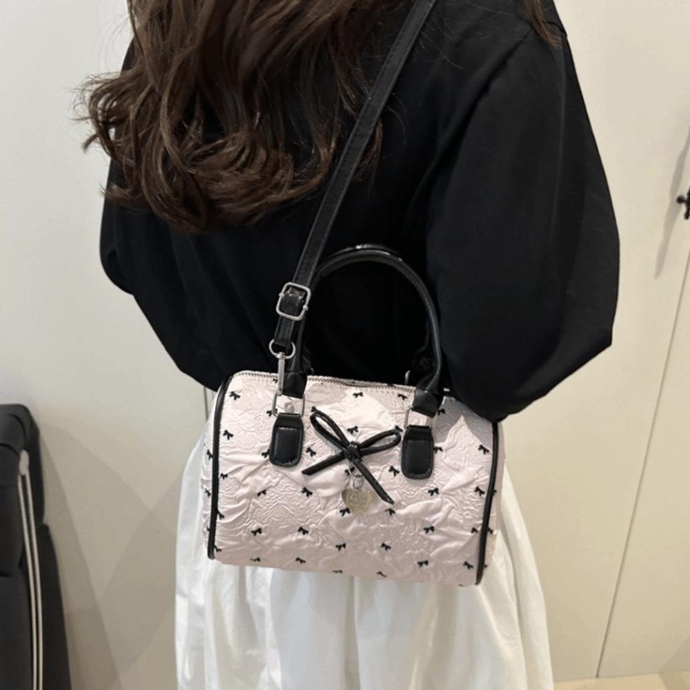 Korean Bow Pillow Bag Versatile Women's Handbags Fashion Bow Crossbody Bag Ladies