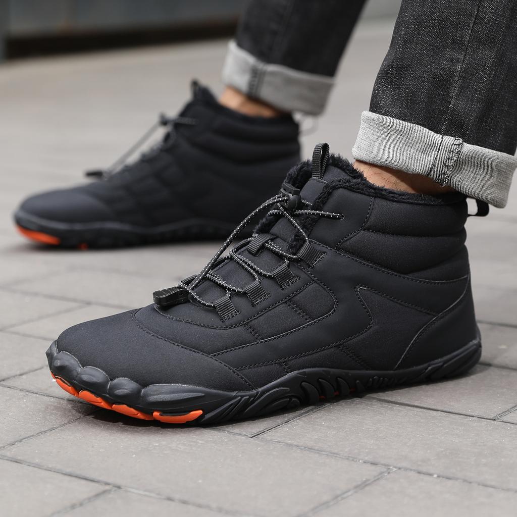 Хлопковые ботинки повседневные хлопковые туфли с набивкой и утолщением, зимние ботинки теплые парные высокие хлопковые туфли