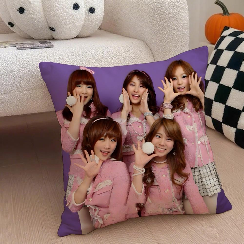 GirlGroup Kpop KKara Cushion Cover Throw Pillow Cover Hidden Button Durable Polyester Chair Cushion