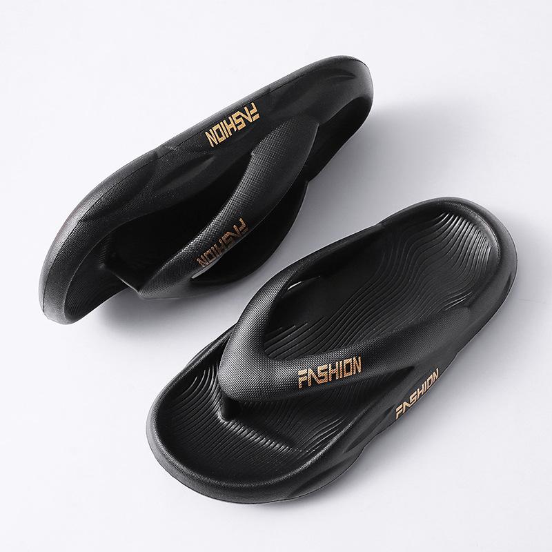 Летние парные уличные пляжные тапочки, повседневные утолщенные парные большие однотонные тапочки на мягкой подошве