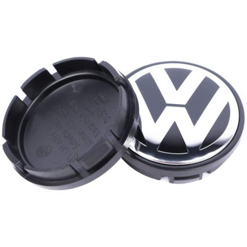 Volkswagen Hub Cover 2.6in High Gloss Finish Strong Abs Plastic Perfect Replacement For Lost Badges