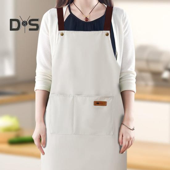 Водонепроницаемый фартук с большим карманом, маслостойкий, пыленепроницаемый, кухонный фартук с регулируемым ремешком, универсальный поварской фартук для мясников и маляров