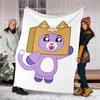 Lankybox Theme Printed Blanket Perfect For Couch Bed Travel Outdoor Use Machine Washable Cozy Durable