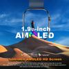 SACOSDING Женские умные часы с экраном Amoled для мужчин, для активного отдыха, Bluetooth, для звонков, ЭКГ, для мониторинга здоровья, для спорта, фитнес-трекера, умные часы