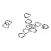100Pcs 14mm Heart Bead Silver Bead Frame Decoration Charms  Christmas