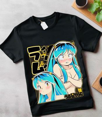 Футболка Lum Urusei Yatsura Darling, футболка вайфу Девушка Кавайная Футболка Девушка Аниме