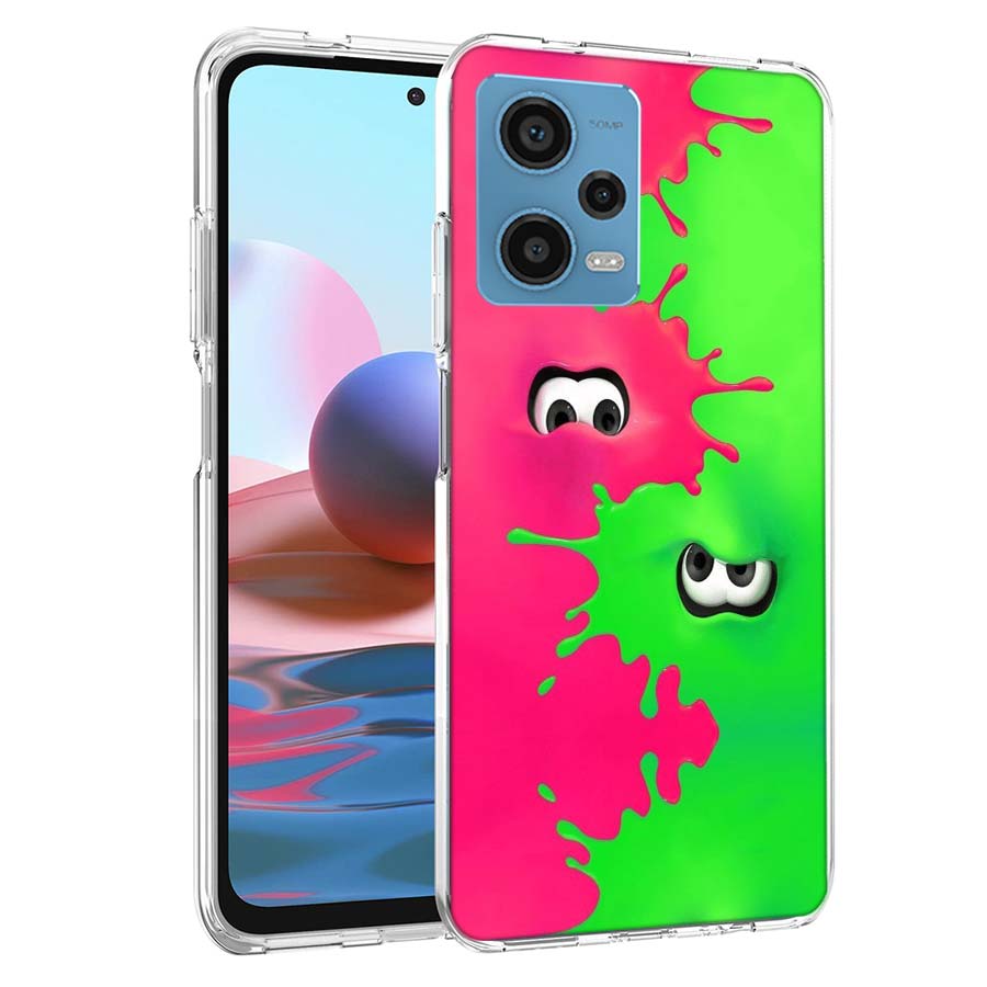 Игровой чехол для телефона S-Splatoons для Redmi Note 13 12 14 15 Pro Plus 13R 11 11T 11E 11S 10 Pro 10S 9 9S Прозрачный ТПУ Чехол Cas