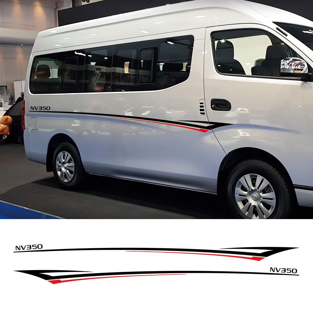 Наклейки на двери автомобиля для Nissan NV350 Caravan Urvan Escapade аксессуары тюнинг авто обе стороны поясные полосы винил