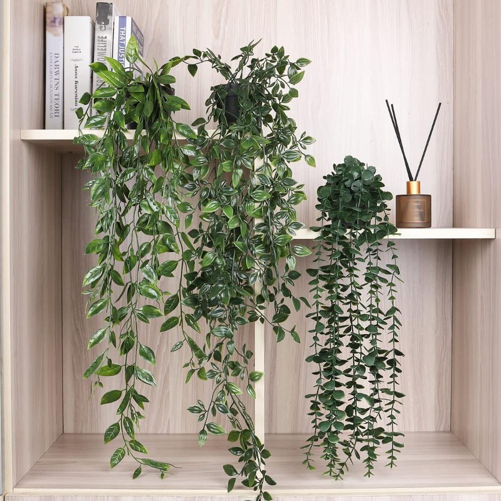 Home Decor Wall Hanging Fake Foliage Garland Plants Artificial Ivy Leaves Eucalyptus Vine