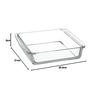 iwaki Heat-Resistant Glass Cake Pan, Baking Dish, Gratin Dish, Square, 25.5 x 21 x 6 cm, KBC222
