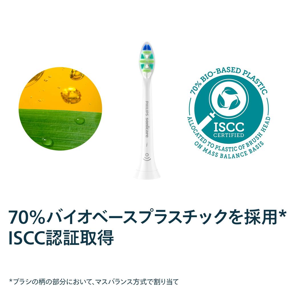 Дизайн для чистки между зубами Philips Sonicare IC InterCare Обычные сменные насадки Оригинальный продукт Белый [Зубчики в форме горы] (4 шт)