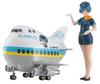 Hasegawa Egg Girls Collection Maiyuki Sara Resin Figure Plastic Model SP465 No.12 1/20 (CA) w/Airliner & Non-Scale