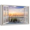 Canvas Print Window View of the Beach