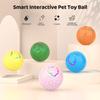 Интерактивный мяч для домашних животных, автоматический катящийся умный мяч, игрушка для собак, электрический прыгающий мяч со светодиодной подсветкой для маленьких/средних собак и кошек