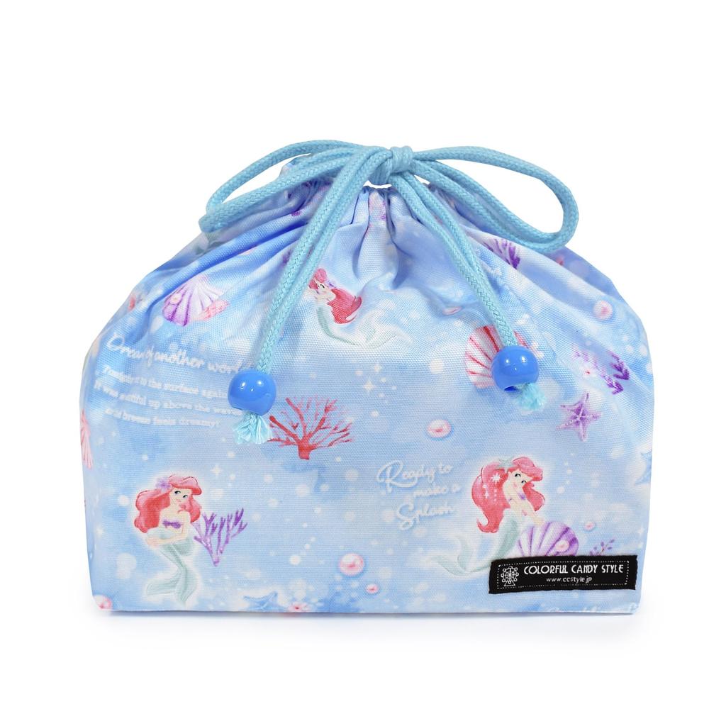 ЯРКИЕ КАНДИ-СТИЛЬ Disney Ариэль РУСАЛОЧКА Сумки для обеда (с бейджами) - Набор из 2 стильных детских ланч-сумок с расширяющимся дном