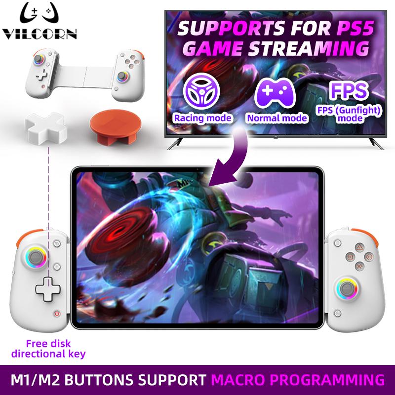 Лидер продаж D8Pro RGB игровой контроллер для планшета FPS мобильный геймпад для переключателя Android ios PS3 PS4 PC Hall Trigger джойстик