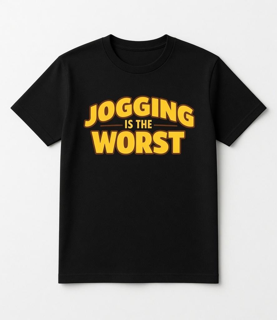 Jogging Is The Worst Funny Anti Running Graphic Tee Gift Shirt