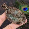 Prehnite Handmade Copper Wire Wrap Jewelry Pendant 3.59 B7D43