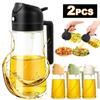 2-в-1 16 унций распылитель масла для приготовления пищи Бутылка-распылитель для оливкового масла 500 мл Пластиковый дозатор масла для кухни барбекю салата приготовления выпечки