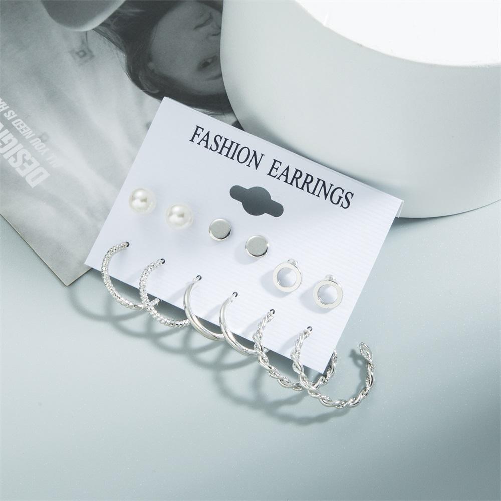 Набор серег с подвеской, женские серьги в стиле панк, трендовый комплект серег, подарок ювелирных изделий