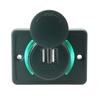 Двойное USB-зарядное устройство 12-24 В 3,1 А Pd Qc3.0 2,1 А Автомобильное зарядное устройство Розетка для питания Мобильное зарядное устройство для мотоциклов, лодок, квадроциклов, UTV, автодомов, караванов