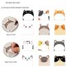 12PCS Cute Cat Sticky Note Paper 30 Sheet/Pad Self-ashesive Memo Pad Reminder On Fridges Door Computer Whiteboard