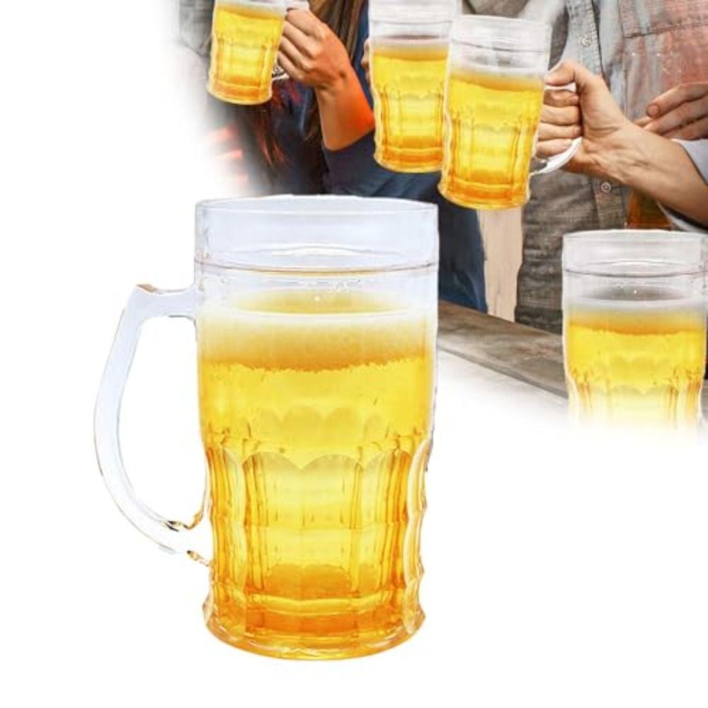 Большая емкость двойной пивной стакан утолщенный стакан для воды смешная поддельная пивная кружка трюк реквизит