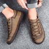 Мужская мужская обувь большого размера 38-48, модная повседневная кожаная обувь, мужская кожаная обувь ручной работы