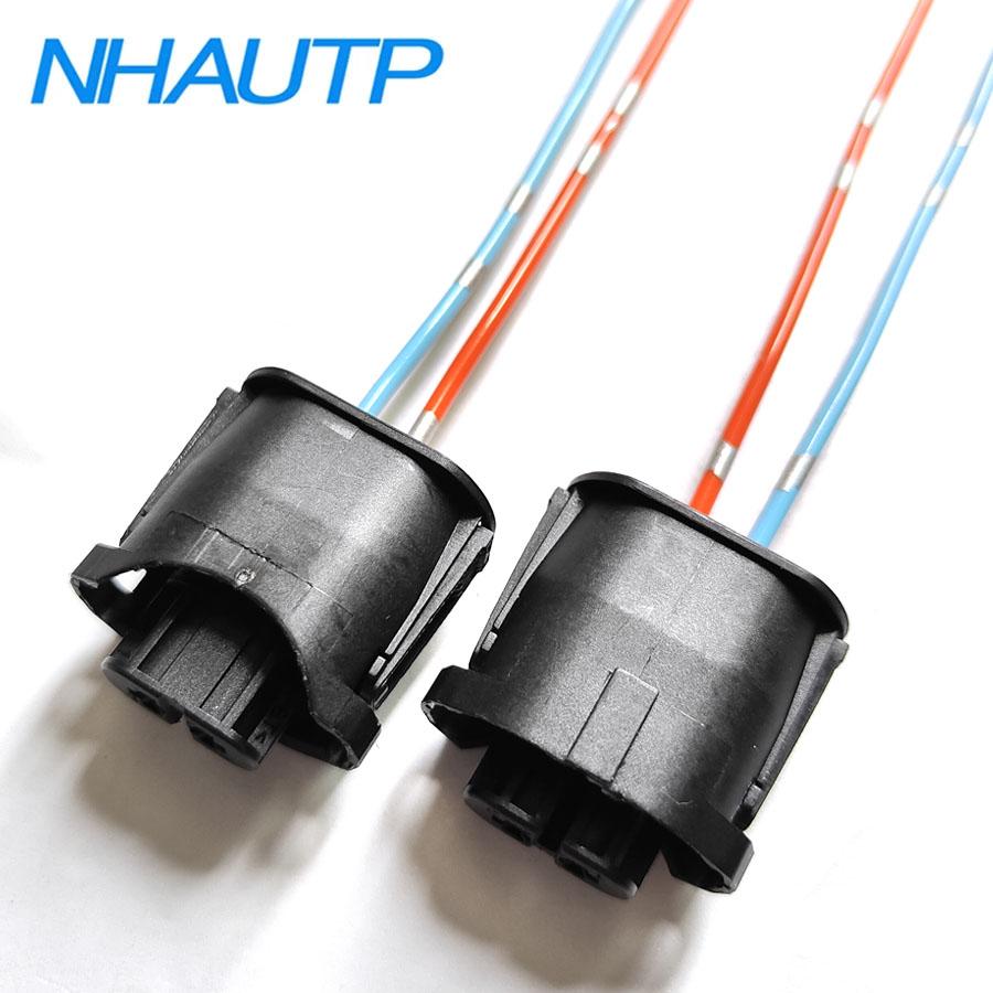 NHAUTP 1 Pair Original H11 Socket Connector Adapter For BMW E39 E46 E90 E60 E36 E34 E53 E30 F10 F20 F30 Fog Lamp Base