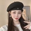 Retro Plain Cap Warm French Artist Hat Autumn Winter Wool Berets Hat  for Women