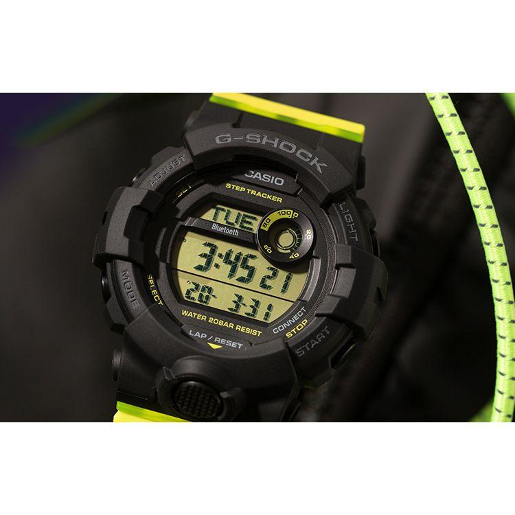 Casio Серия G-Squad Спортивные Водонепроницаемые Ударопрочные Кварцевый Механизм Ремешок из Смолы Часы Мужские Серый GMD-B800SC-1B