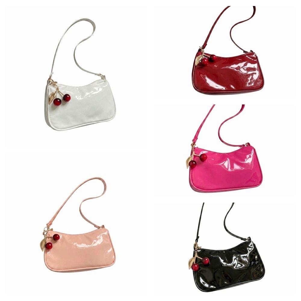 Korean Style Crossbody Bag Solid Color Underarm Purse Lightweight Women Shoulder Bag Shopping